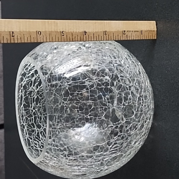 Sphere shaped Crackled glass - Picture 3 of 4